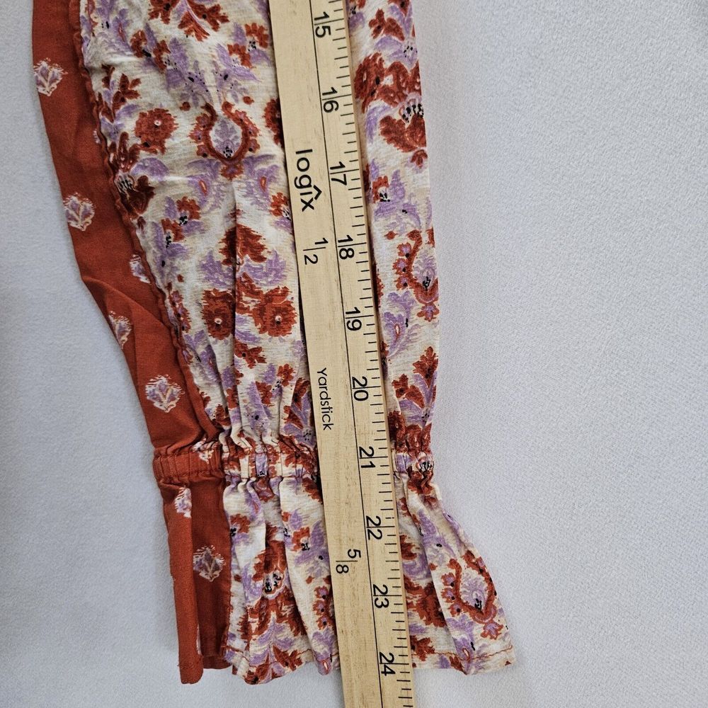 Sundance Red Rust Printed Peasant Tunic - Picture 8 of 14